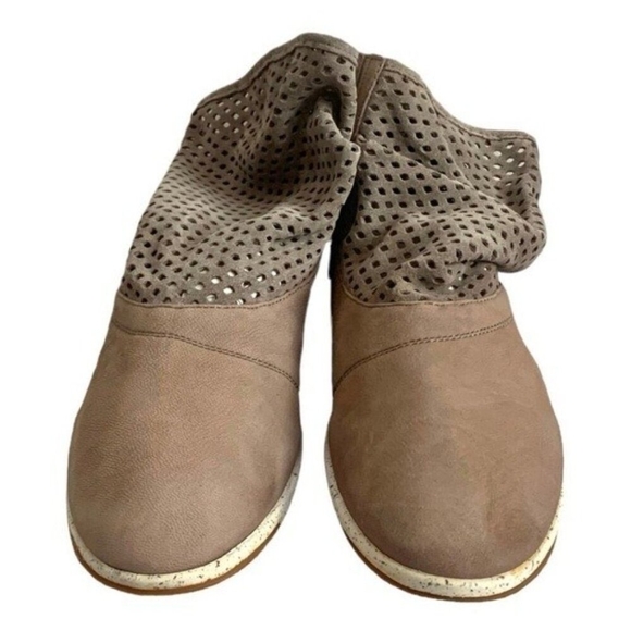 Emu Australia Numeralla Tan Suede Leather Perforated Ankle Boots Women’s 10 - Picture 5 of 6